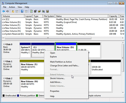  Disk Management Failed to Extend Volume