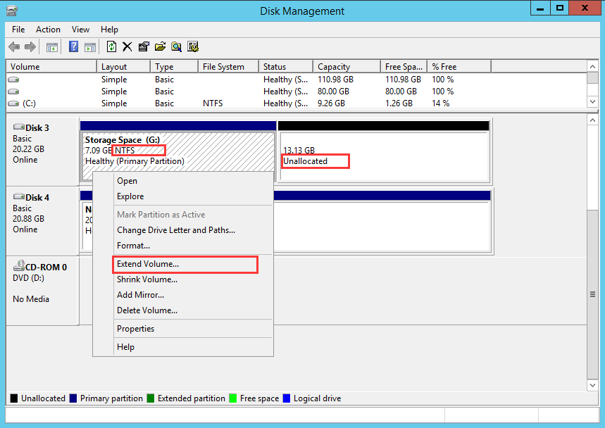 4 ways of extending HDD partition